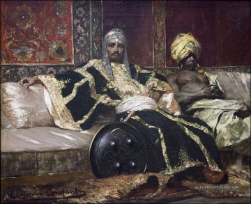 Janissaire et eunuque Jean Joseph Benjamin Constant Araber Peinture à l'huile